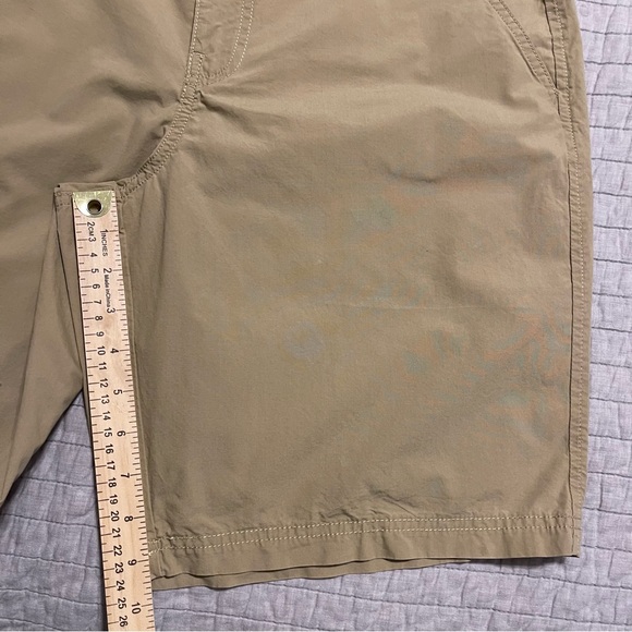 Columbia Men's Trail Shorts XM4805 Beige Flat Front 10" Mid Rise Size 34 - Picture 11 of 12